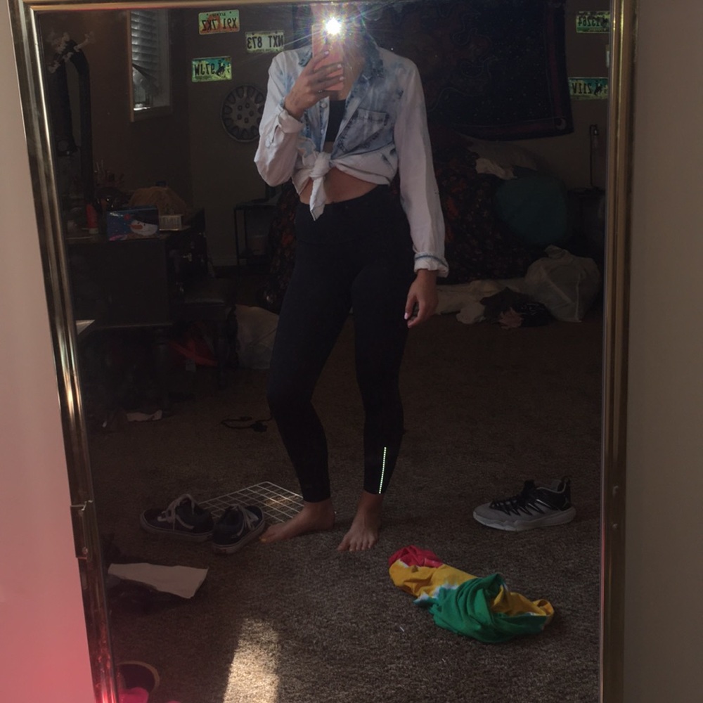 A tie dye button up